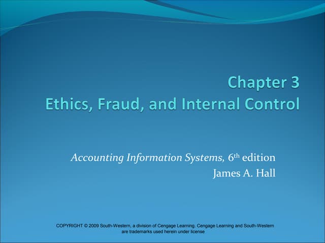 James hall ch 3
