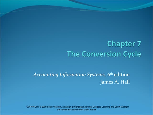 James hall ch 7