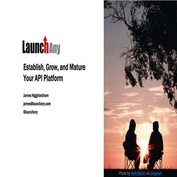 Establish, Grow, and Mature Your API Platform - James Higginbotham, LaunchAny