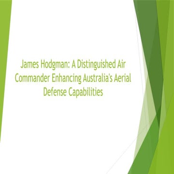 James Hodgman: Pioneering Sustainable Practices in Australian Military Aviation