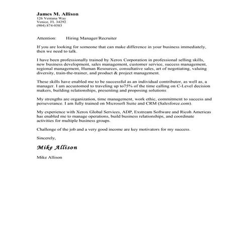 James (mike) allison cover letter 4 25 16