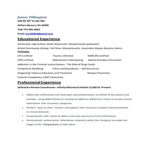Resume | RTF