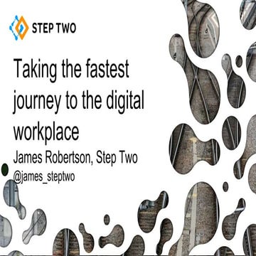 Taking the fastest journey to the digital workplace