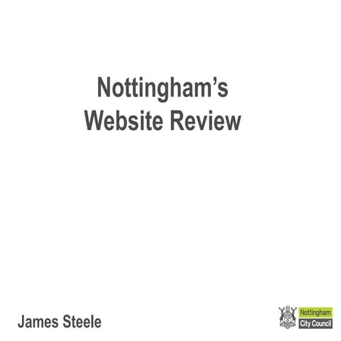 RUday Nottingham | Web improvements at Nottingham City | Nottingham City Council
