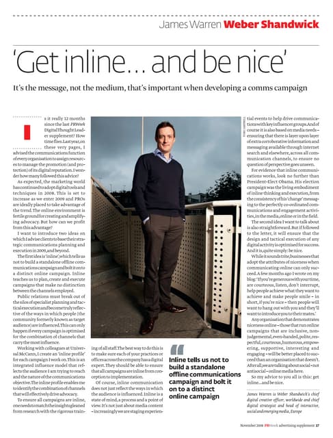 James Warren From Webershandwick