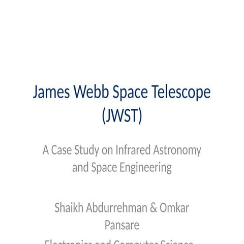 James_Webb_Telescope_Case_Study. And discovery pptx