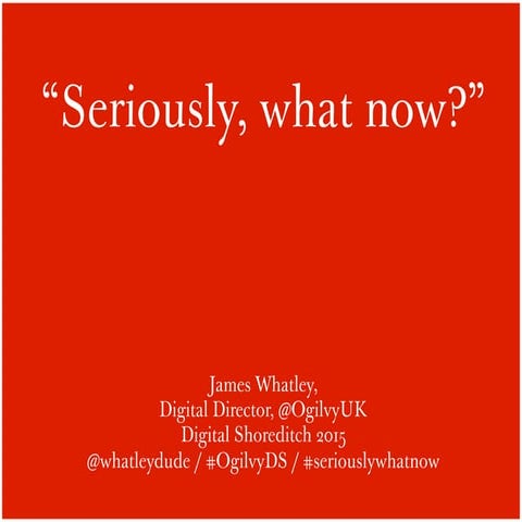 'Seriously, what now?'