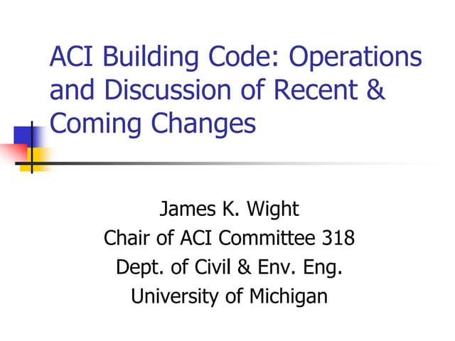Design of column according ACI codes | PPTX