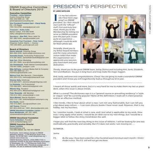 DMAW Marketing AdVents—January 2016