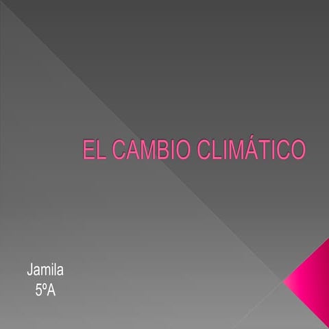 Cambio climático - Jamila