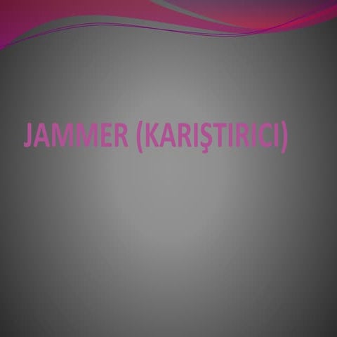 Jammer, Karıştırıcı, Jammer Equation, Jammer denklemi, Passive Jammer ...