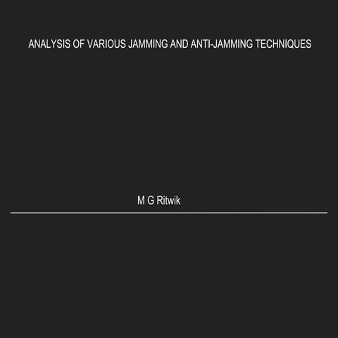 Jammers&amp;anti jammers