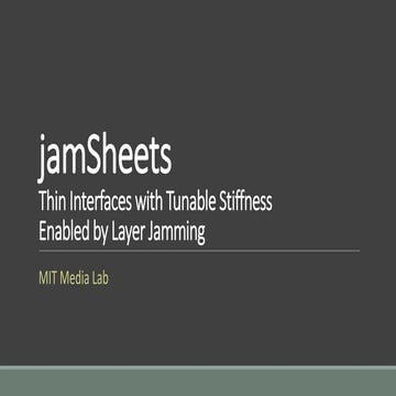 Jam sheets MIT