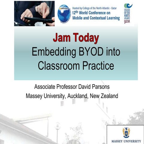 Jam today - Embedding BYOD into Classroom Practice