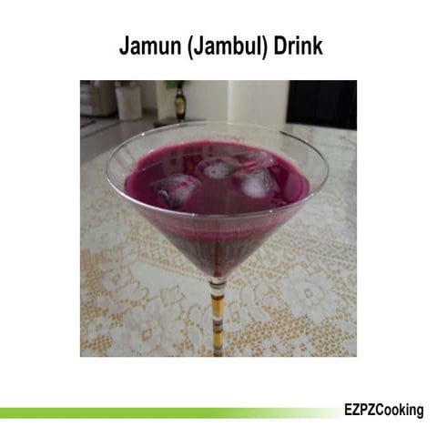 Jamun Drink Recipe | PPTX