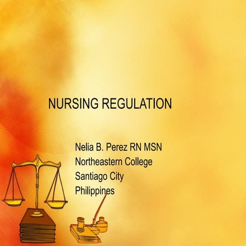 Nursing Regulations _1/19/09 Lec
