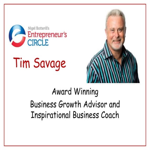 Newbury Business Group Spotlight Presentation - Tim Savage
