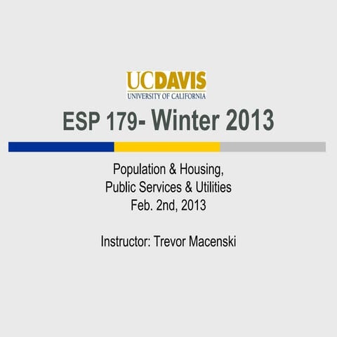 Jan. 31st  ESP 179 pop&housing
