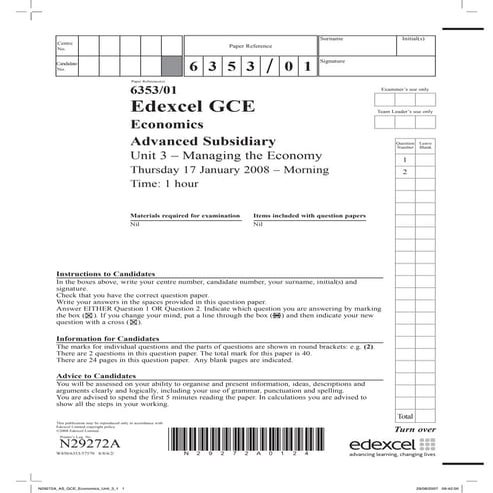 Jan 08   unit 3 investment, balance of payments, supply side, monetary policy...