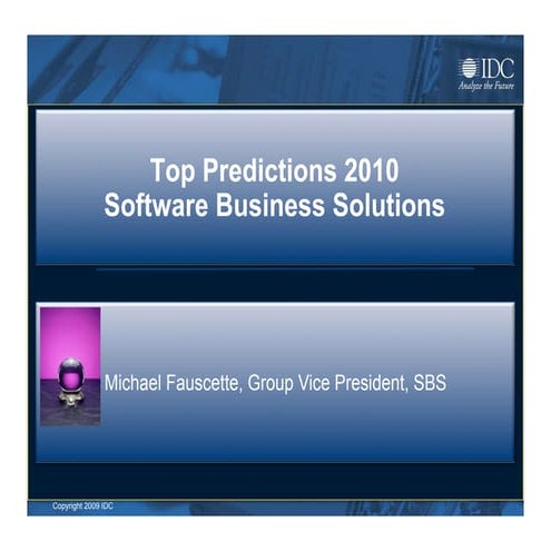 Predictions 2010 Breakfast Briefing