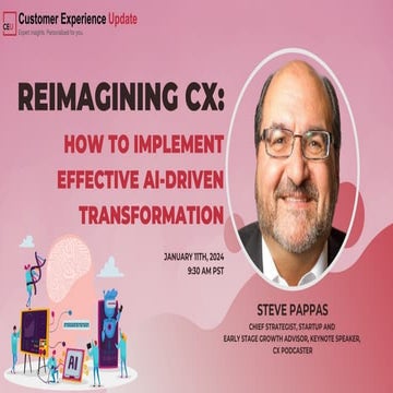 Reimagining CX: How to Implement Effective AI-Driven Transformations
