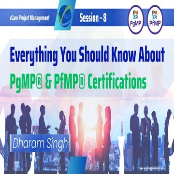 PfMP (latest edition_ 4th edition) -About the Course.pptx