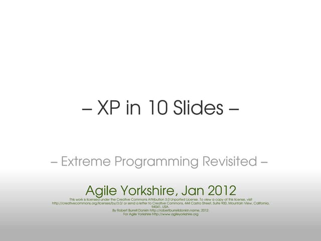 XP In 10 slides