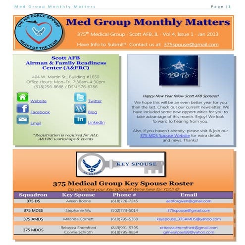 Jan 2013 spouse newsletter