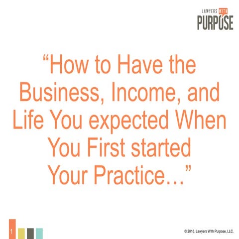 How To Have The Business, Income & Life You Expected When  You First Started ...