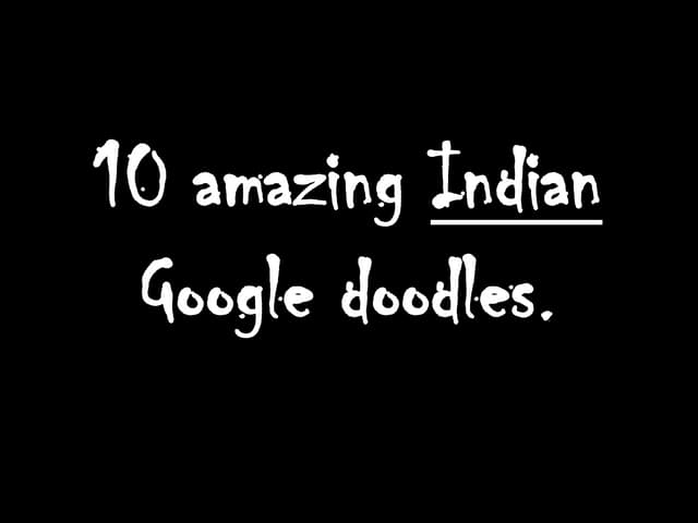 GOOGLE DOODLES..