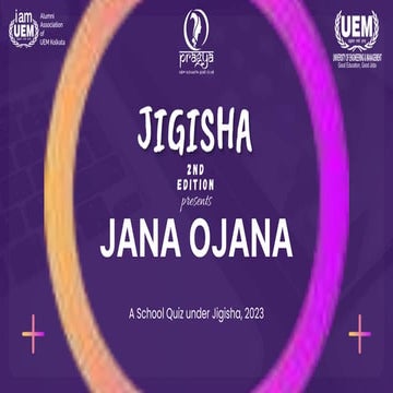 Jana Ojana 2023 Prelims