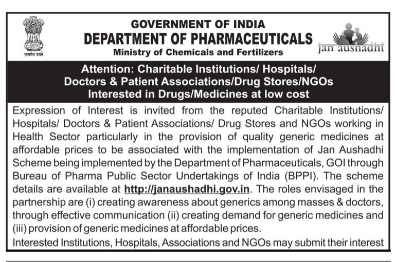 JAN AUSHADHI CAMPAIGN DETAILS.