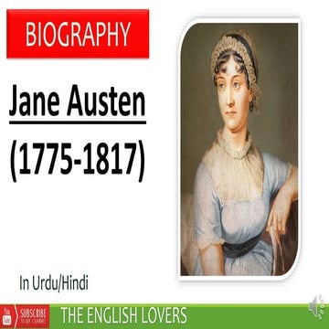 Biography Jane austen