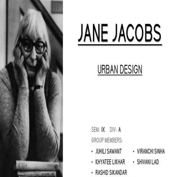 Jane jacobs