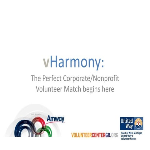vHarmony: The Perfect Corporate/Nonprofit Volunteer Match Begins Here