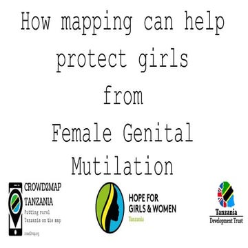 Mapping to help protect girls from Female Genital Mutilation