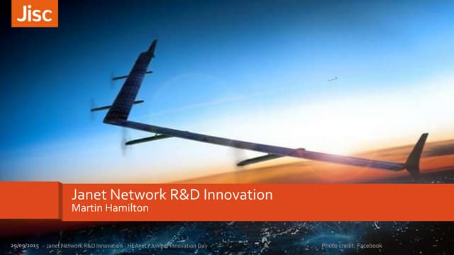 Janet Network R&D Innovation - HEAnet / Juniper Innovation Day