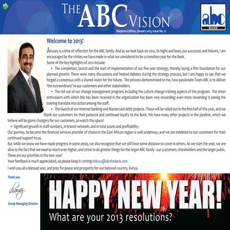 ABC Vision Diaspora Edition Jan 2013