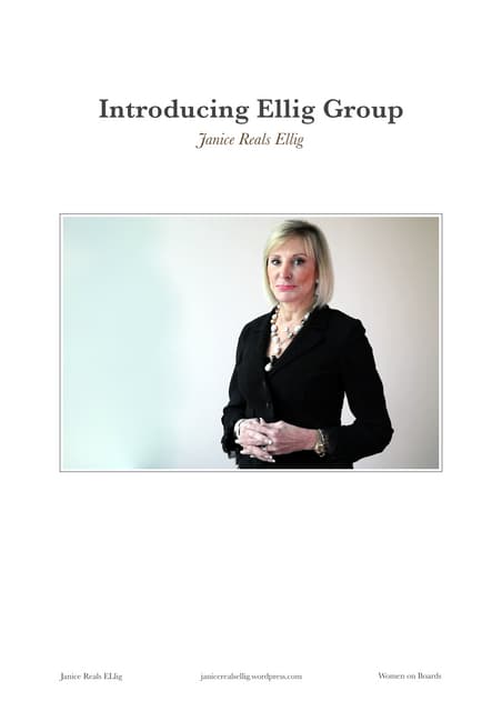 Janice Reals Ellig - Introducing Ellig Group