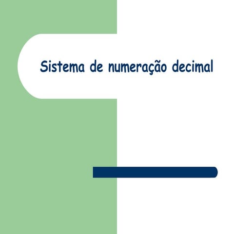 Sistema de numeração decimal - Atividade | PDF