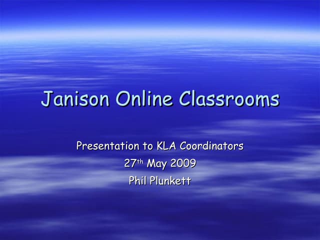 Janison Online Classrooms