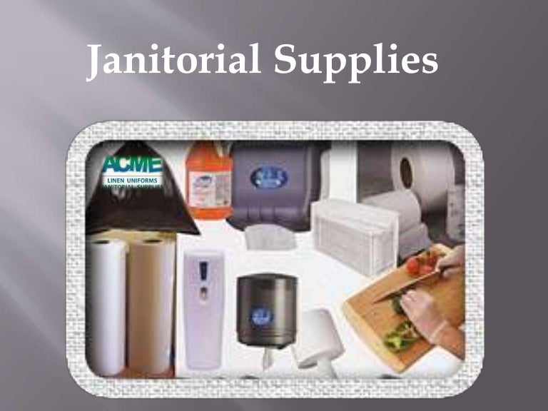 Janitorial supplies