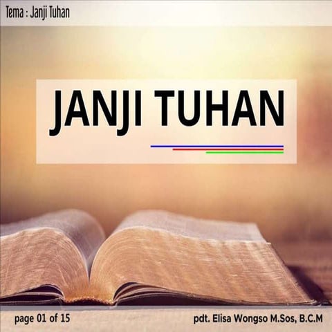 Janji tuhan | PPSX