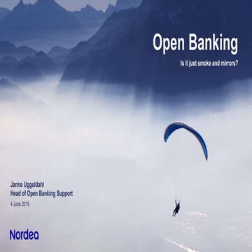 APIdays Helsinki 2019 - Open Banking: Is it just smoke and mirrors? with Jann...