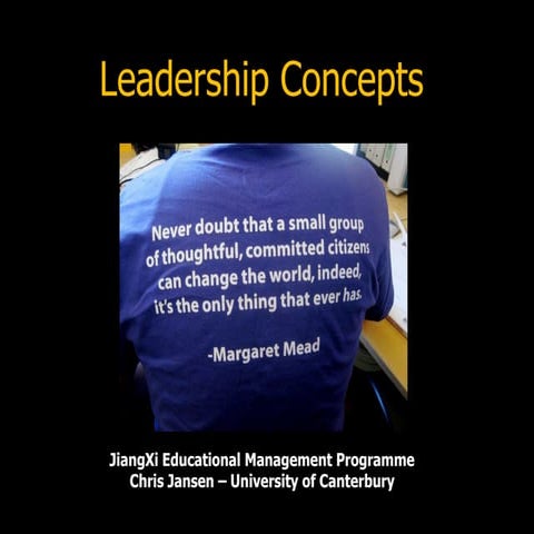 Chris Jansen (www.Ideacreation.org) - "Leadership concepts"