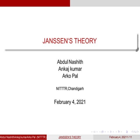 Janssen's theory