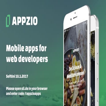 Mobile apps for web developers