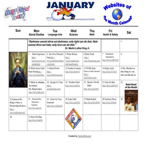 January 2011 calendar
