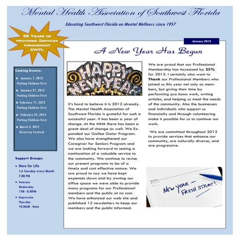 Newsletter January 2012