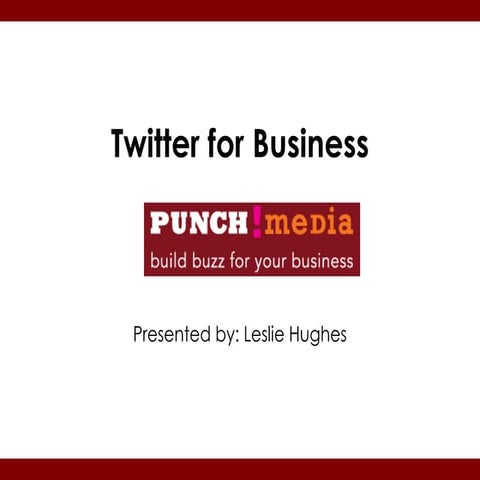 Twitter for Business